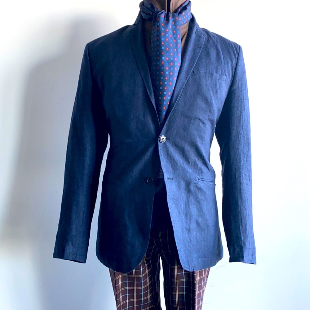 🔥🔥🔥🔥🔥 SALE / Two Buttons SB Linen Blazer